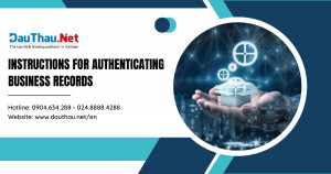 Instructions for authenticating business records