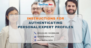 Instructions for authenticating personal/expert profiles