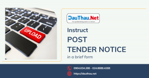 Upload the tender notice in a brief form