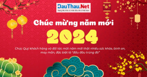 DauThau.Net thông báo lịch làm việc Tết Dương lịch 2024
