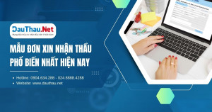 Mẫu đơn xin nhận thầu phổ biến nhất hiện nay