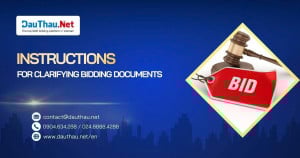 Instructions for clarifying bidding documents