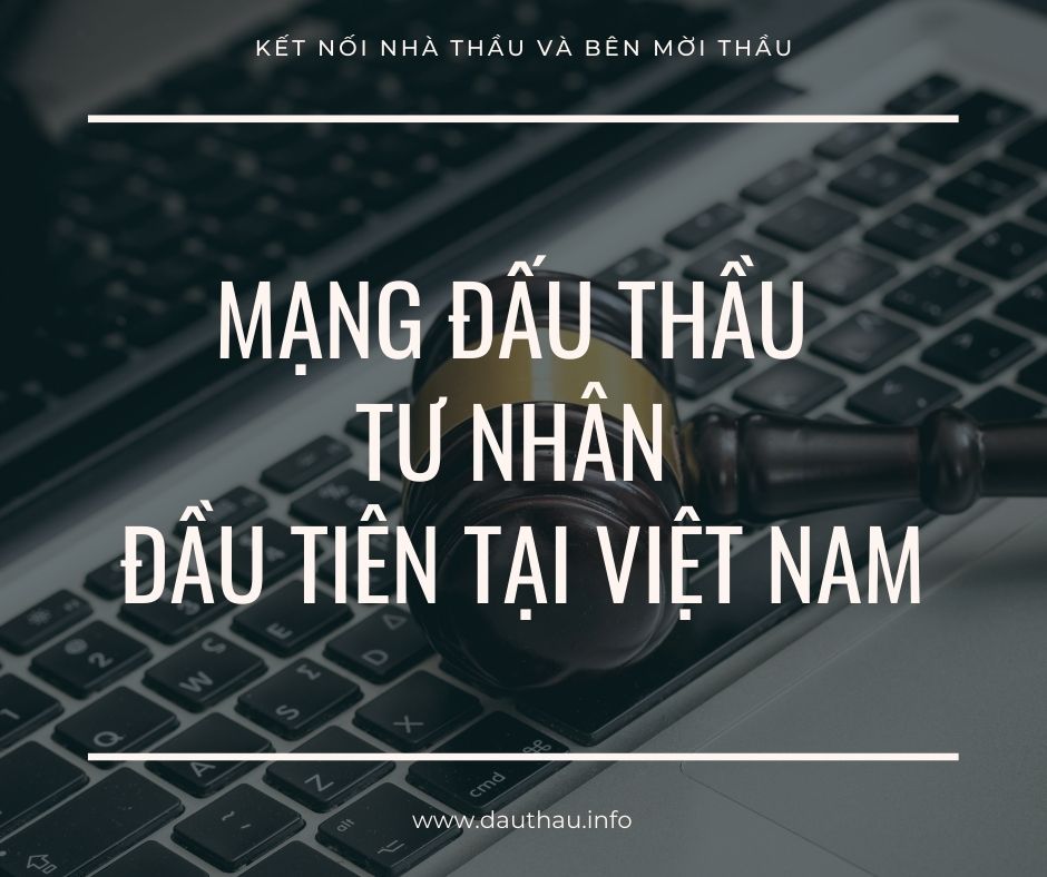 Hé lộ về mạng đấu thầu tư nhân đầu tiên tại Việt Nam