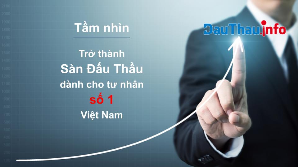 Tầm nhìn: Trở thành sàn đấu thầu dành cho tư nhân số 1 Việt Nam