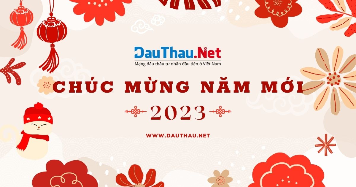 DauThau.Net thông báo đến quý khách hàng và đối tác lịch làm việc Tết Dương lịch 2023
