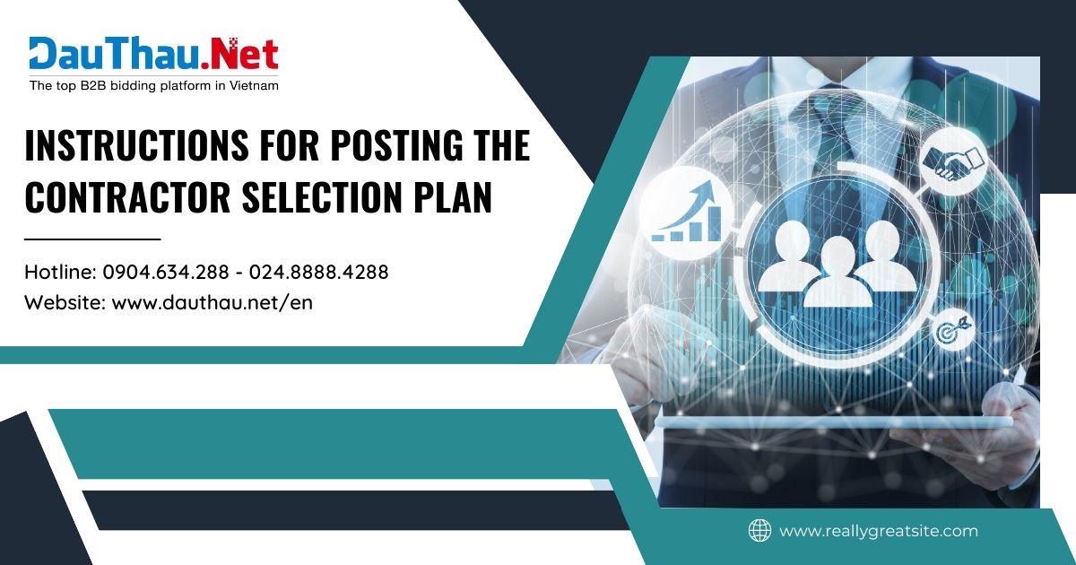 Instructions for posting the Contractor Selection Plan